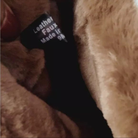 NEW J/Slides Selene Boots, Waterproof Leather, Taupe Size 7.5 Faux Fur Lined - Picture 7 of 13